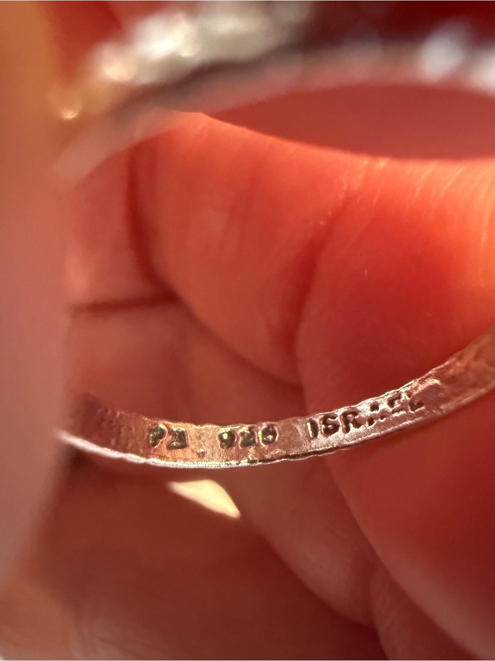 Silver Textured 3 Ring Set - Picture 3 of 9